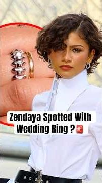 Zendaya Spotted With Wedding Ring? #shorts #zendaya #tomholland