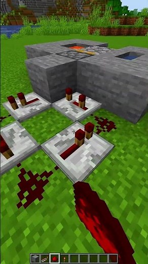 Minecraft Automatic Cobblestone Generator🪨 (はいよろこんで) #minecraft #shorts