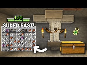EASIEST Zombie & Skeleton Mob Spawner XP Farm | Minecraft 1.21 Tutorial