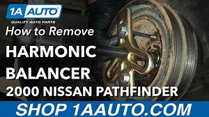 How to Replace Harmonic Balancer Crank Pulley 1996-2000 Nissan Pathfinder