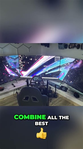 Flight Sim Setup: Best Vertical View Ever! #shorts