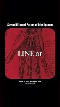 Seven different forms of intelligence