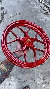 Candy Red #PowderCoat | RK Garage