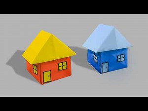 How to Make an Origami House | House Paper Folding | Easy Origami House
