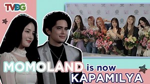 472K views · 5.2K reactions | Certified Kapamilya na ang Korean all-girl group na Momoland! Dapat ding abangan ang pagtatambal ni Nancy at James Reid sa isang natatanging teleserye! Watch the video to find out more. For more EXCLUSIVE videos, LIKE ABS-CBN: https://www.facebook.com/ABSCBNnetwork/ Follow TVDG on social media! Facebook: https://facebook.com/tvdigigroup Twitter: https://twitter.com/tvdigigroup Instagram: https://instagram.com/tvdigigroup | ABS-CBN | Facebook