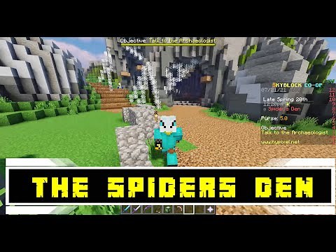 How To Get To The Spiders Den (Hypixel Skyblock)