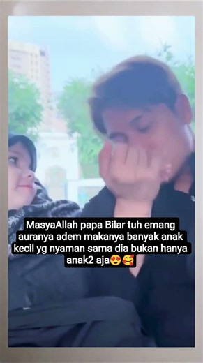 wah anak2 kecil pada suka deket2 papa Bilar 🥰 #lestikejora #rizkybillar