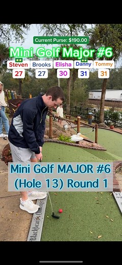 62K views · 266 reactions | Mini Golf MAJOR #6 Round 1 (Hole 13) #twintourgolf #golf #minigolf #miniputtputt #minigolfcourse #tournament #major #minigolfmajor #piratescove Brooks Holt | Twin Tour Golf | Facebook