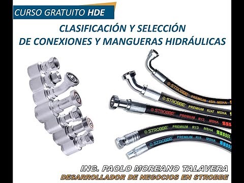 Clasificación y selección de conexiones y mangueras hidráulicas
