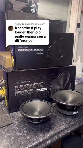 8inch speakers have more cone area thus producing more sound! Both of these speakers handle the same power and yet the 8inch got louder!#caraudio #soundsystems #fyp #soundsystems #caraudio #rgv #fyp #soundsystems #caraudio #956 #soundsystems #caraudio #soundsystems #fyp #rgv #soundsystems #956 #956 | Oscar's Soundwaves