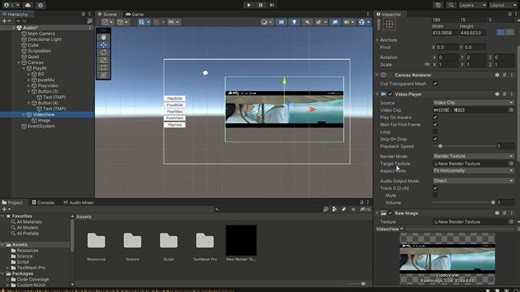 9.2 Unity中视频的创建和使用