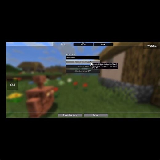 How to create a world in Minecraft