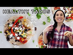 Roasted Veggie Tacos with Black Beans, SouthWest Style!