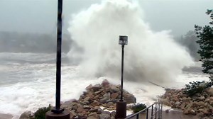 Shanty town devastated by Hurricane Dorian