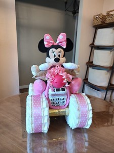 Baby Gift 4 Wheeler Motorcycle Diaper Cake Baby Shower Minnie Mouse - Etsy