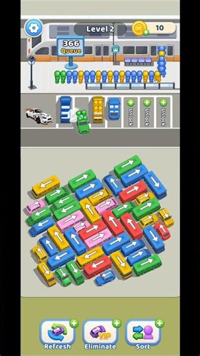Car Jam Challenge#gameplayTrafficJam #cartoon #shortvideo