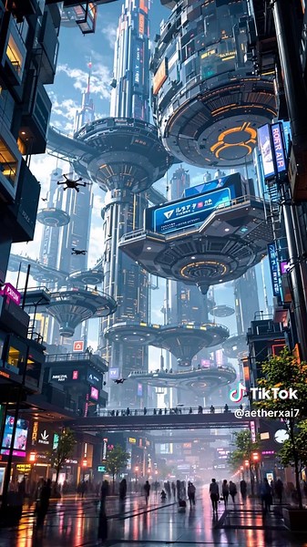 Explore a Breathtaking Sci-Fi Metropolis