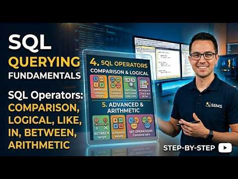 SQL Operators Explained | Comparison, Logical, LIKE, IN, BETWEEN & Arithmetic
