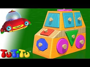 🎁TuTiTu Builds a Shapes Puzzle - 🤩Fun Toddler Learning with Easy Toy Building Activities🍿