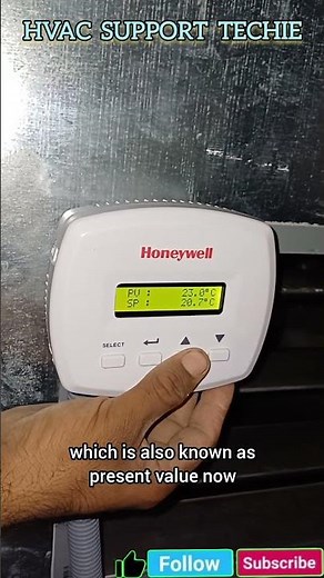 Honeywell Thermostat setting method. #Honeywell #HVAC