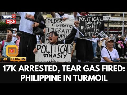 Philippines Protest | Police Arrest 17 As Thousands Peacefully Protest Corruption | 4K | N18G