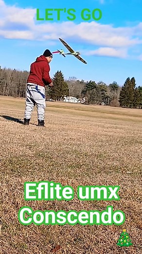 Eflite umx Conscendo Quick 🎁🎄 Flight🛫🫡 #rclife#rawfootage#rcplanes#rcfun#Eflite#umxConscendo#rc#🎅🎁