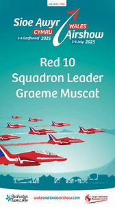 19K views · 31 reactions | Yesterday we caught up with Red 10 Squadron Leader Graeme Muscat to ask him about being part of the Red Arrows and displaying at the Wales Airshow! Don’t forget, the RAF Red Arrows are kicking off today’s action at 12pm! | Wales Airshow | Facebook