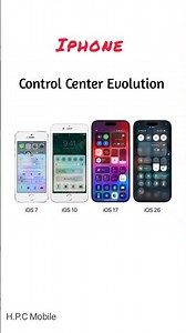 Control Center Evolution in iphone #mobile #iosmobile #shortvideo