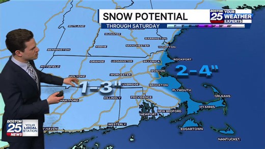 New snowfall map: Arctic front expected to bring snow to Mass. this weekend