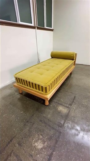 Oak wood bench and Moroccan style cushions. We manufacture custom furniture in CA