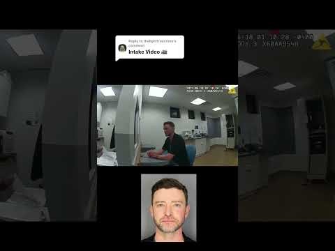 Justin Timberlake DUI Arrest Intake Video 6-10-2024