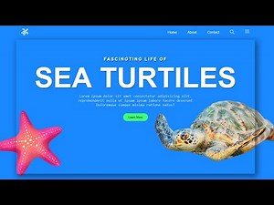 Create a 3d animated website html CSS JAVASCRIPT | Turtle 3d website using html CSS GSAP