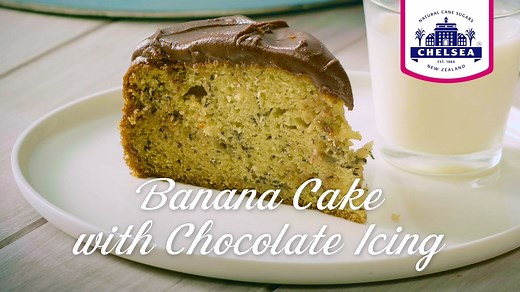 2.6K views · 35 reactions | Chocolate and banana, is there anything better than this? Bake this classic moist banana cake recipe and top with chocolate icing to make it irresistible. If you love baking inspo and trustworthy recipes, don’t miss another baking newsletter from us. Sign up here: https://www.chelsea.co.nz/contact-us/newsletter-signup/ | Chelsea Sugar | Facebook