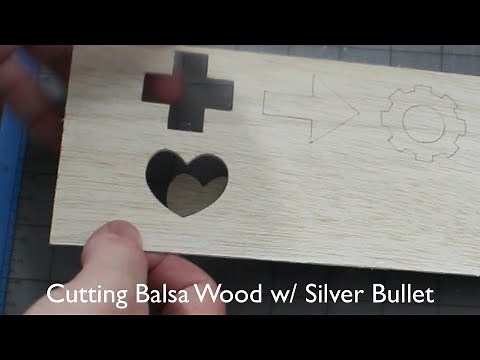Cutting Balsa Wood with the Silver Bullet Professional Series Machine