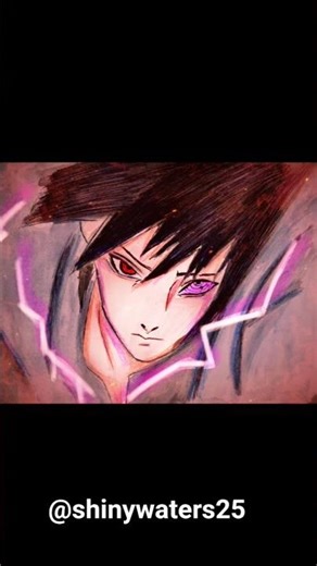 Day 25 | 30 days anime drawing challenge | ep 25 Sasuke drawing 😤🔥#sasuke #naruto#challenge #shorts