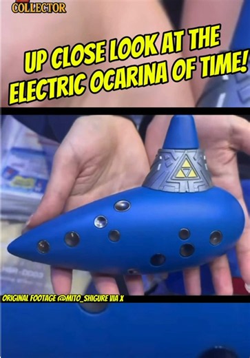 All new Up close look at the Legend of Zelda Ocarina of Time Electric Ocarina by Nintendo x Hori! #zelda #ocarinaoftime #zeldacollector #zelda40thanniversary #ocarina