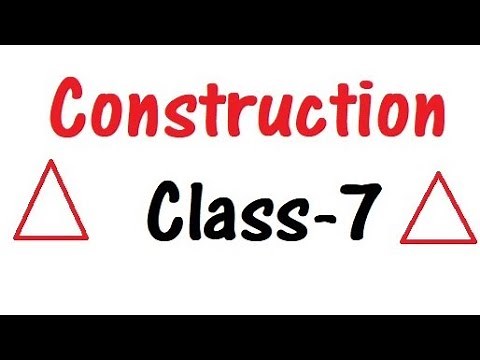 Construction of triangles (practical geometry) class 7 maths
