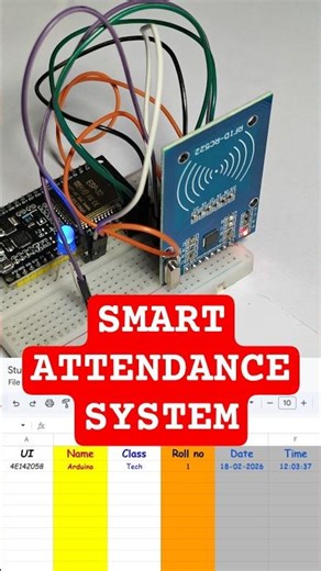 ESP32 RFID Attendance System 📲 | Google Sheets Online Record | Arduino IoT Project