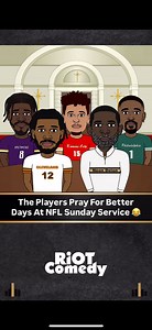 The Players Pray For Better Days At NFL Sunday Service 😂 #nfl #nflnews #nflmemes #sportsnews #sportsmemes | Riot Comedy