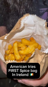 American tries FIRST Spice bag in Ireland 🇮🇪 #ireland #kgh #kalanighosthunter #spicebag | Kalani Ghost Hunter