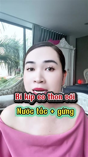 Bí kíp eo thon với nước tắc và gừng