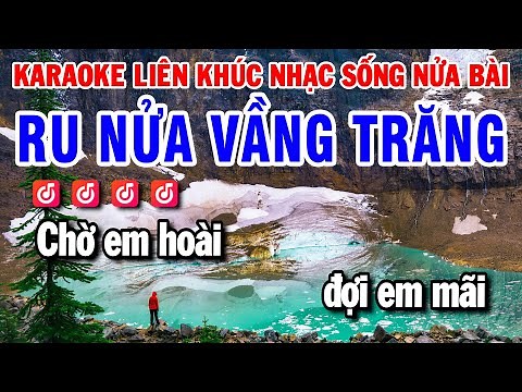 Karaoke Liên Khúc Nhạc Sống 2025 TRỮ TÌNH BOLERO TONE NAM - Ru Nửa Vầng Trăng