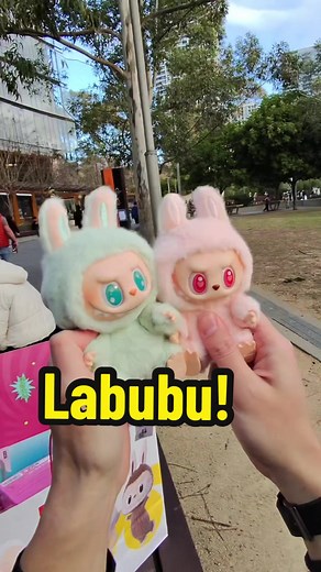 Labubu Dolls Unboxing at Popmart Booth
