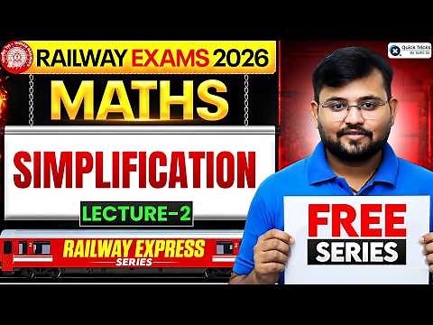 Railway Express 2026 | Maths Simplification Topic Explain 🚀 | Lecture - 2 | Maths by Sahil Sir