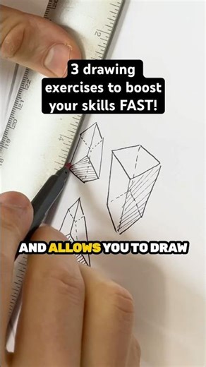 3 Drawing Exercises to Improve Your Skills FAST 💪 #shorts #howtodraw #drawingtips #drawing #art