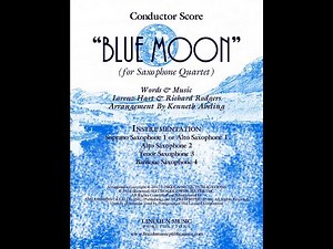 Blue Moon (for Saxophone Quartet)