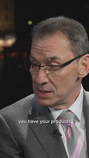 Albert Bourla, CEO of Pfizer, discusses drug pricing during an interview with CNBC at the World Economic Forum in Davos on Tuesday. Watch more: cnb.cx/4sOJd4z | CNBC