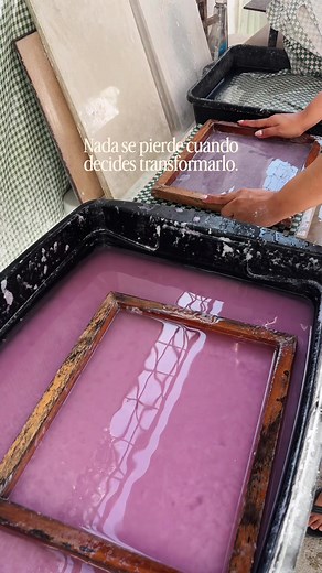 Hojas de Papel Reciclado Hecho a Mano