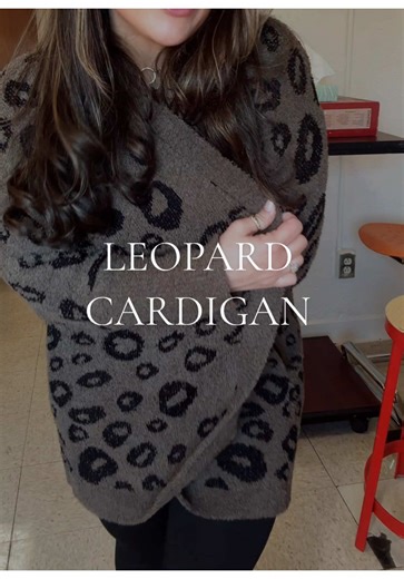 The Softest Leopard Print Cardigan Ever