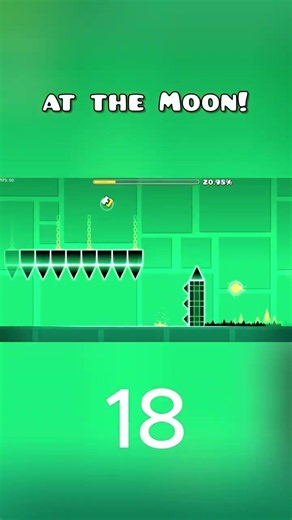 How far could I go in polargiest at the moon #geometrydash #gd #gaming #shorts